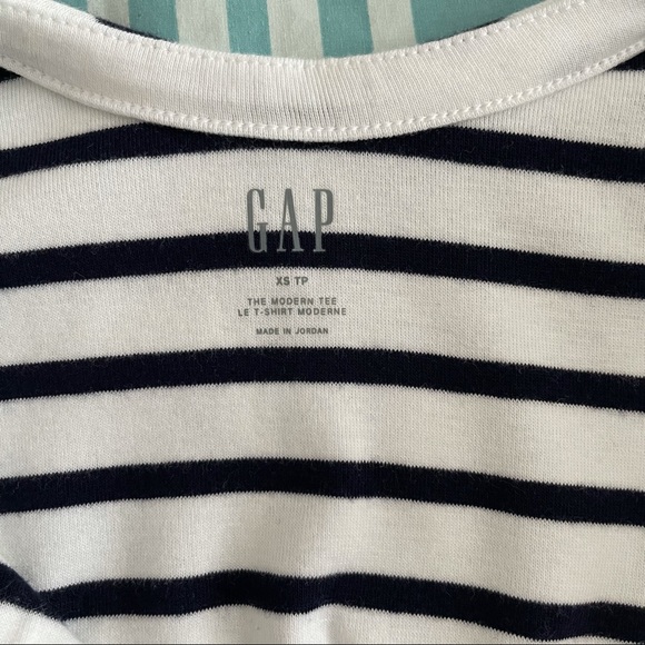 Striped Ballet Neck Tee - Picture 4 of 5